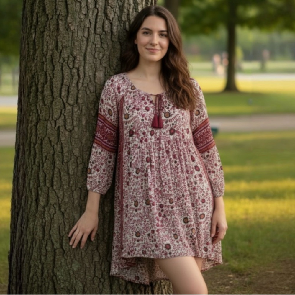 American Eagle Floral Long Sleeve Dress - Picture 2 of 10